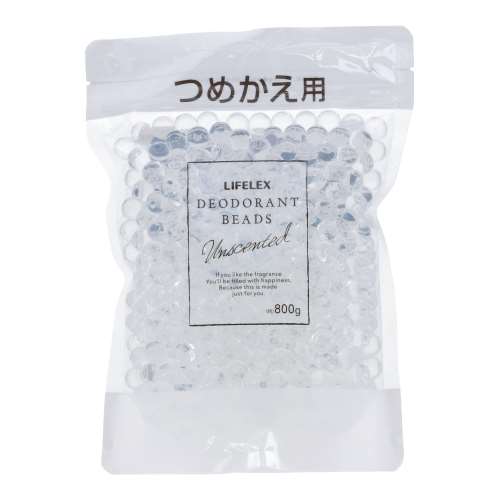 LIFELEX 消臭ビーズ　詰替え用　無香料　800ｇ　×12個セット