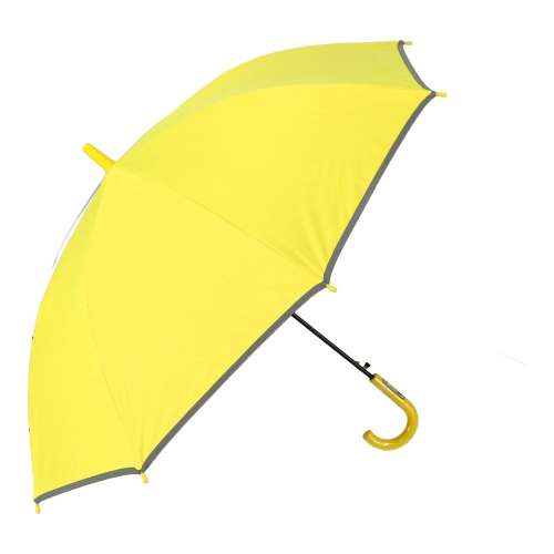 LIFELEX　学童用　窓付き晴雨兼用長傘　イエロー５５　ＵＶカット加工