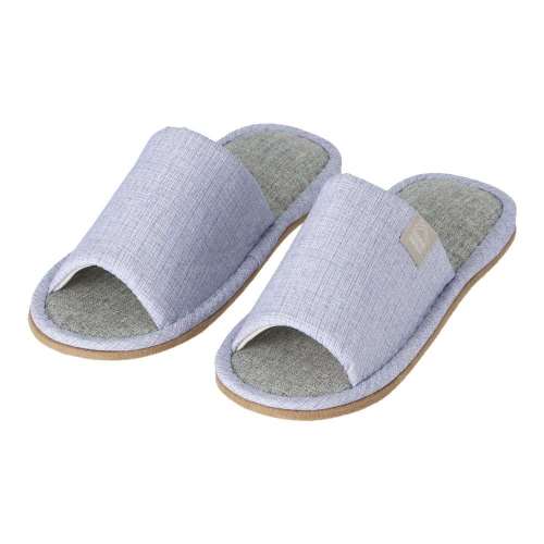 LIFELEX　シャンブレースリッパ　ブルー　Ｌ