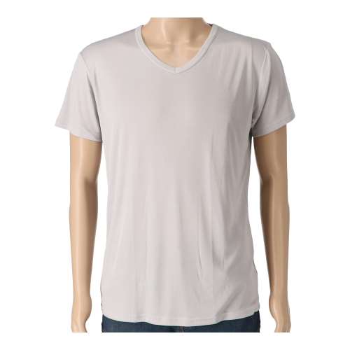 LIFELEX　消臭Ｖ首インナー２Ｐ　グレー　Ｍ