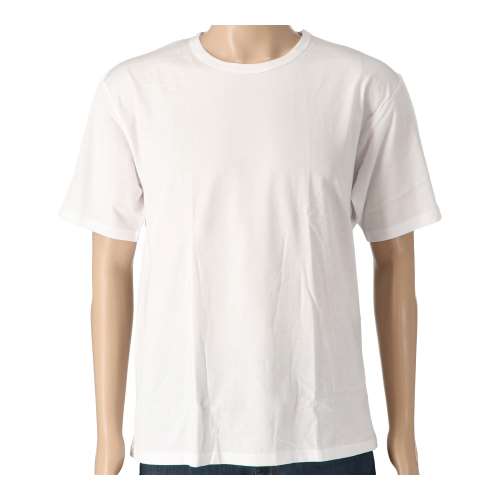 LIFELEX　綿天竺丸首インナー　２Ｐ　ホワイト　３Ｌ