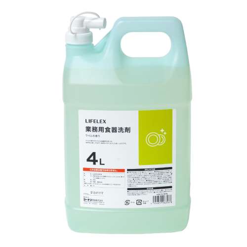 LIFELEX　業務用食器洗剤　ライムの香り　４Ｌ