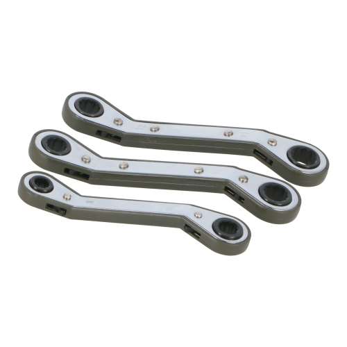 PROACT　板ラチェットレンチ　角度付　３本セット　８×１０ｍｍ、１１×１３ｍｍ、１２×１４ｍｍ