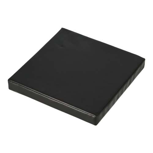 LIFELEX　低反発レザー調スクエアシートクッション　４０×４０×５　ブラック