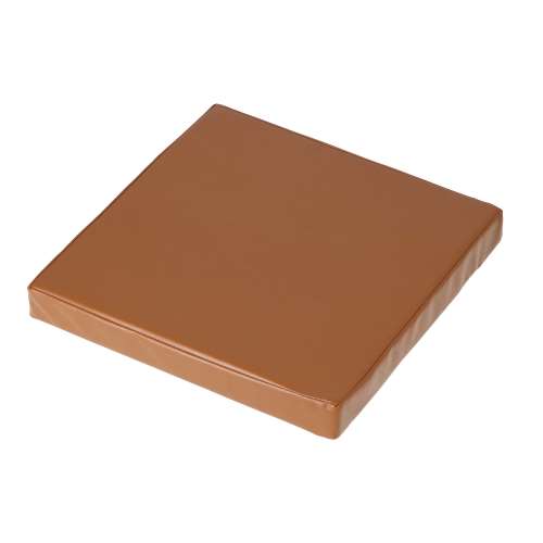 LIFELEX　低反発レザー調スクエアシートクッション　４０×４０×５　ブラウン