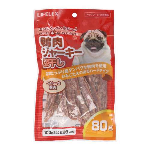 LIFELEX　鴨肉ジャーキー姿干し　８０ｇ　ＬＳ１２ー１６０１