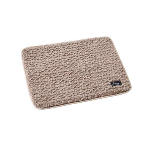 LIFELEX ウレタンペットマット M ケーブルニット グレージュ QR12-4817 25AW
