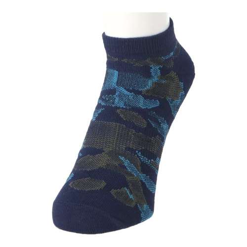 PROACT　ムレにくいソックス　丸先　スニーカー丈　３Ｐ　迷彩柄アソート