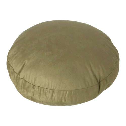 LIFELEX　とろモチラウンドクッション　４０×４０　カーキ