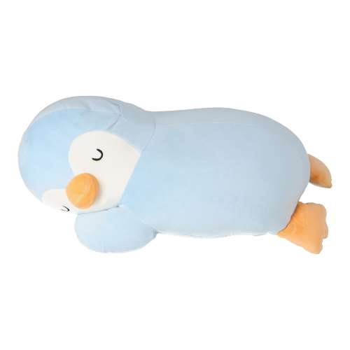 LIFELEX　モチモチアニマルおひるねクッション　ペンギン　ブルー