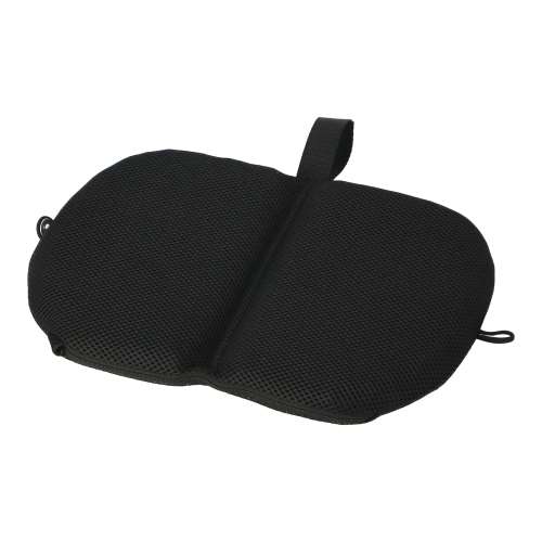 LIFELEX　浮かぶ感覚ジェル携帯メッシュクッション　ブラック　２５×３４×２．５