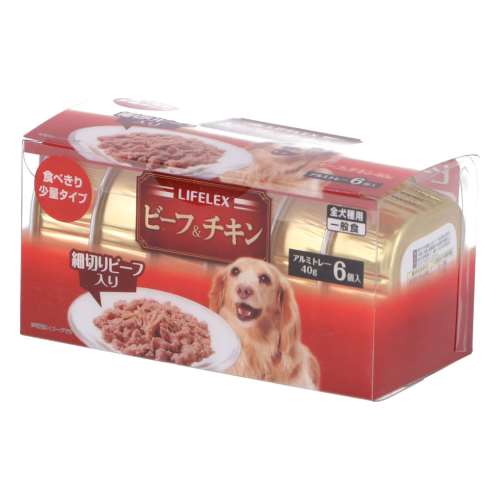 LIFELEX ビーフトレー　ビーフ＆チキン　40ｇ×6個入り