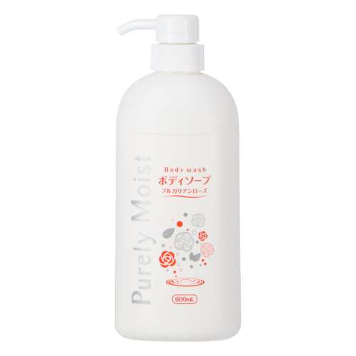 Ｐｕｒｅｌｙ　Ｍｏｉｓｔ　ボディソープ　ブルガリアンローズの香り　本体　６００ｍｌ