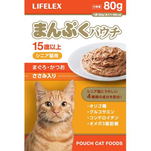 まんぷくパウチ　ささみ　１５歳以上用　８０ｇ　×８個セット