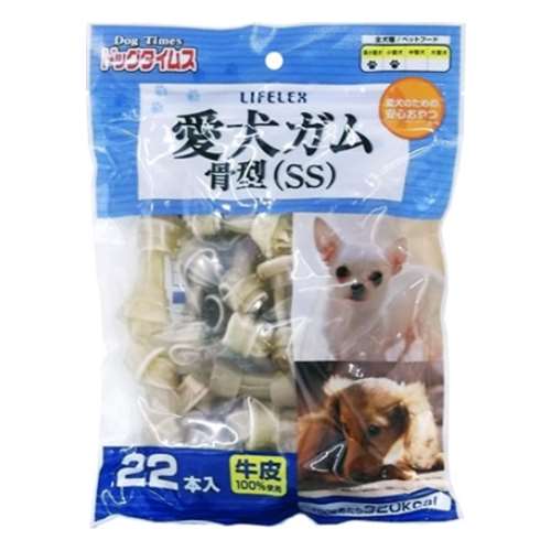 ドッグタイムス　愛犬ガム骨型（ＳＳ）　２２本入り　ＫＦＹ１２－３８４９