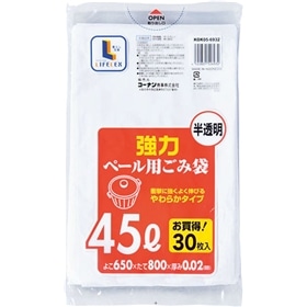 強化ゴミ袋　半透明４５Ｌ　３０枚　ＫＯＫ０５－６９３２