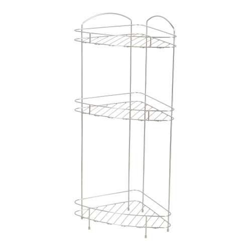 LIFELEX　ステンレスバスラックコーナー３段　ＣＪ２１‐４４４１　シルバー