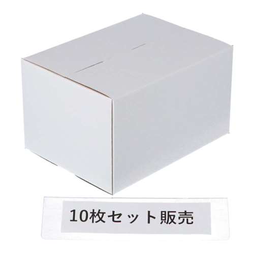 白ダンボール　ＷＫ‐２　段ボール　宅配サイズ：１００　サイズ（約）：外寸　幅３９０×奥行２９０×高さ２３０ｍｍ　内寸　幅３８２×奥行２８２×高さ２１４ｍｍ　１枚　×１０枚セット