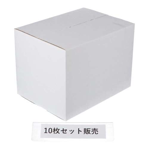 白ダンボール　ＷＫ－４　段ボール　宅配サイズ：１４０　サイズ（約）：外寸　幅５１０×奥行３８０×高さ３８０ｍｍ　内寸　幅５０２×奥行３７２×高さ３６４ｍｍ　１枚　×１０枚セット