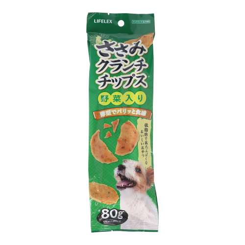 LIFELEX　ささみクランチチップス野菜入り８０ｇ　ＬＳ１２‐５８３４