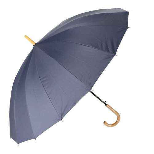 LIFELEX　紳士　１６本骨　風に強い晴雨兼用長傘　ネイビー　６０ｃｍ　ＵＶカット加工