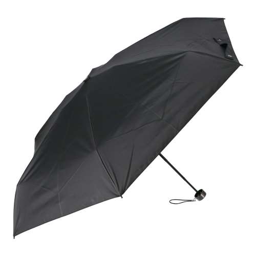 LIFELEX　紳士　コンパクト晴雨兼用折畳傘　ブラック　５０ｃｍ　ＵＶカット加工