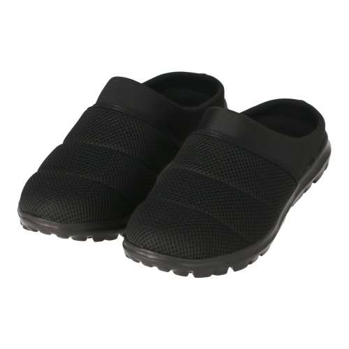 LIFELEX　メッシュサンダル　かかと無し　ブラック　Ｍ