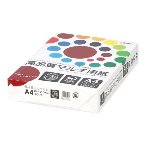 アジア・パルプ・アンド・ペーパージャパン　高品質マルチ用紙　Ａ４　５００枚　ＰＴＫ００１　ホワイト