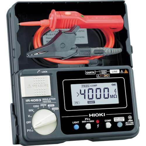 ■ＨＩＯＫＩ　太陽光発電システム用絶縁抵抗計ＩＲ４０５３‐１１　IR405311