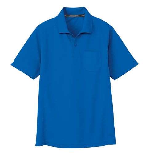コーコス信岡(CO-COS)　吸汗速乾半袖ポロシャツ AS-1657 5L ブルー