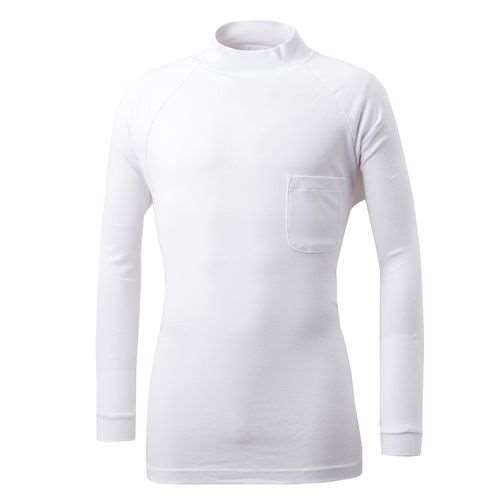 コーコス信岡(CO-COS)　ハイネックシャツ 2908 5L ホワイト