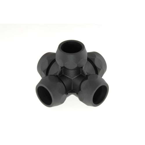 ユニプラジョイントＨＵＰ０４ＢＫ　ブラック　通し５方