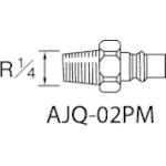 ■アネスト岩田　クイックジョイント（プラグ）　AJQ-02PM