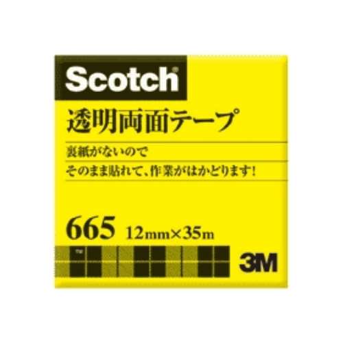 スコッチ（Ｒ）透明両面テープ　６６５‐３‐１２　328671