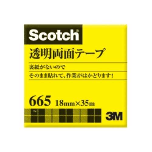 スコッチ（Ｒ）透明両面テープ　６６５‐３‐１８　328670