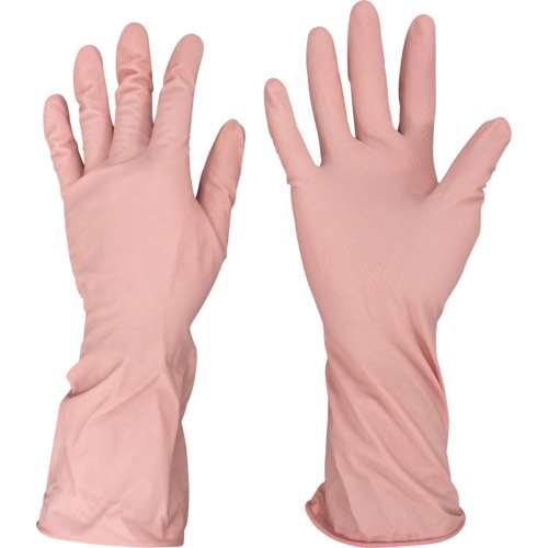 ■オカモト　ふんわりやわらか天然ゴム手袋　ピンク　Ｍ　OK-1-P-M