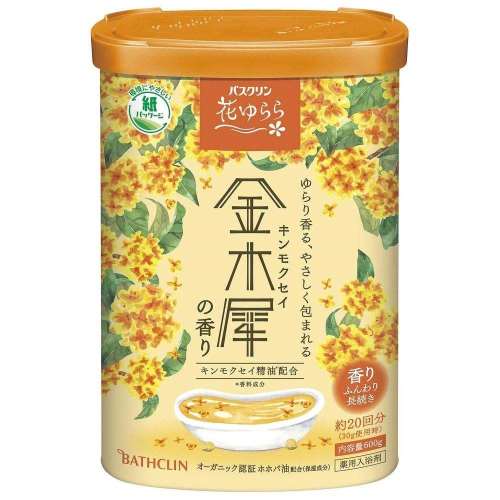 バスクリン バスクリン　花ゆらら　金木犀の香り 600g（約20回分・30g使用時）