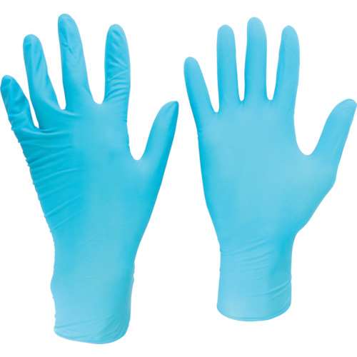 ■ミドリ安全(Midori Anzen) 　ニトリル使い捨て手袋　厚手　粉なし　１００枚入　青　ＳVERTE700RS
