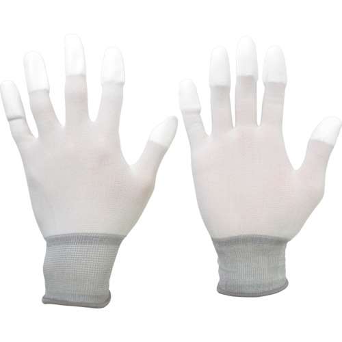 ■ミドリ安全　品質管理用手袋（指先コート）　１０双入　Ｌサイズ MCG501NL