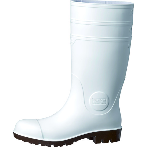 ■ミドリ安全　耐油・耐薬　安全長靴　ワークエース　ＮＷ１０００スーパー　ホワイト　２５．０ＣＭ NW1000SPW25.0
