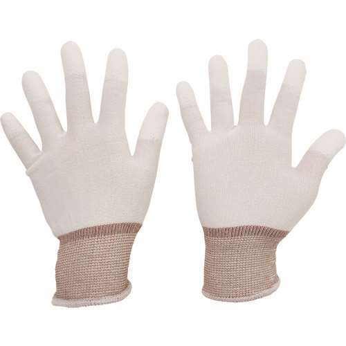 ■ミドリ安全　検査・組立用手袋　（指先コート）ＭＣＧ‐７０１Ｎ　ＳＳ　１０双入 MCG701NSS