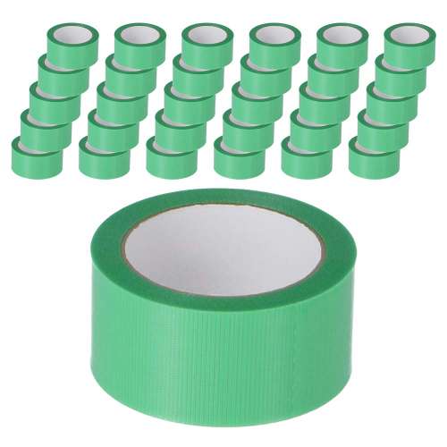 LIFELEX 養生用テープ　中粘着　幅50mm×長さ25ｍ　グリーン　×３０個セット