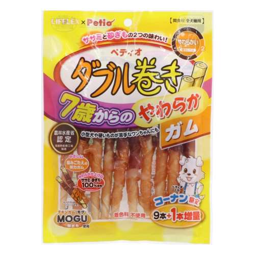 ペティオ（Petio) ７歳からのやわらかダブル巻ガム 9本+１本増量 コーナン限定品