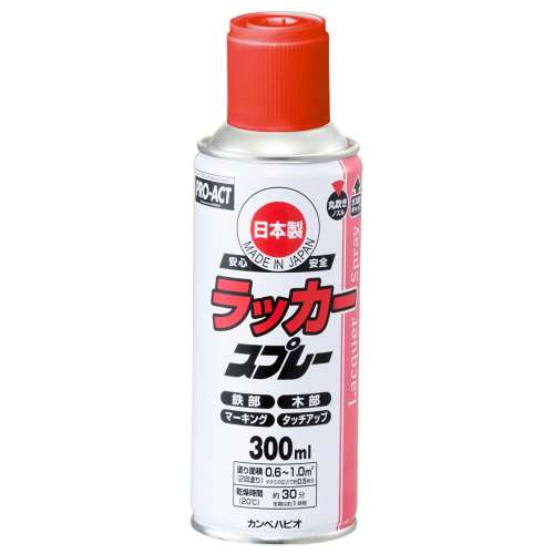 PROACT ラッカースプレー３００ml 赤×12本セット