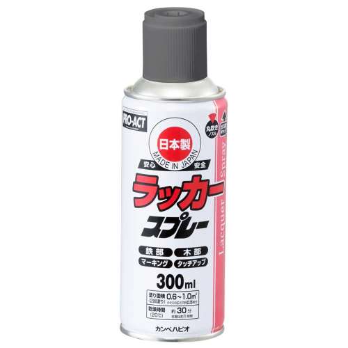 PROACT ラッカースプレー３００ml ねずみ×12本セット