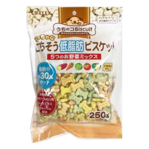 LIFELEX ごちそう低脂肪ビスケット 5つのお野菜ﾐｯｸｽ 250g