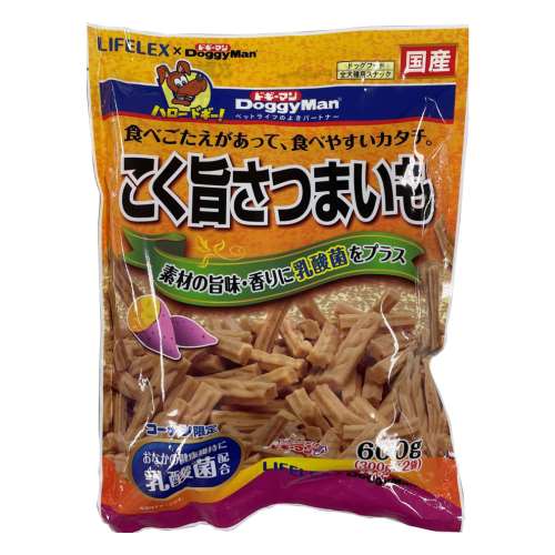 ドギーマン 乳酸菌入り こく旨さつまいも600ｇ
