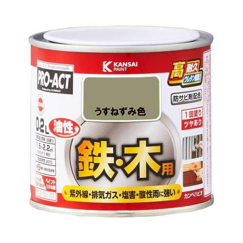 PROACT 油性ウレタン多用途 ０．２Ｌ　うすねずみ