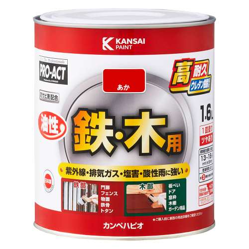 PROACT 油性ウレタン多用途 １．６Ｌ　あか