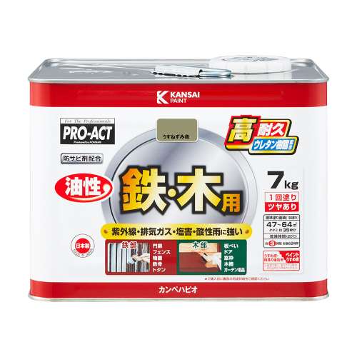 PROACT 油性ウレタン多用途 ７ｋｇ　うすねずみ